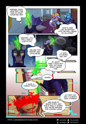 Size: 1490x2130 | Tagged: safe, artist:cosmalumi, artist:its-gloomy, imported from derpibooru, oc, oc only, oc:fenix, oc:quake, tumblr:ask queen moon, alternate universe, night guard