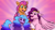Size: 3840x2160 | Tagged: safe, artist:bella-pink-savage, artist:bellbell123, imported from derpibooru, izzy moonbow, pipp petals, sunny starscout, earth pony, pegasus, pony, unicorn, abstract background, braid, female, floppy ears, g5, high res, mare, open mouth, pipp, raised hoof, unshorn fetlocks