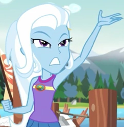 Size: 482x496 | Tagged: safe, imported from derpibooru, screencap, trixie, equestria girls, legend of everfree, armpits, cropped, sleeveless, solo