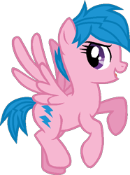 Size: 437x588 | Tagged: safe, artist:pegasski, imported from derpibooru, firefly, pegasus, pony, base used, eyelashes, female, g1, g1 to g4, g4, generation leap, mare, open mouth, rearing, simple background, solo, transparent background