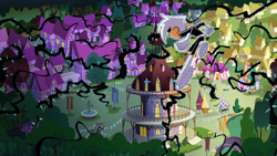 Size: 1280x720 | Tagged: safe, artist:toonanimexico15, imported from derpibooru, princess twilight sparkle (episode), carousel boutique, crossover, danny phantom, ponyville, roots, vine
