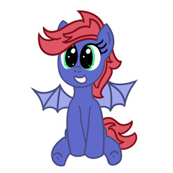Size: 1200x1200 | Tagged: safe, artist:dafiltafish, imported from derpibooru, oc, oc only, bat pony, pony, bat pony oc, bat wings, female, mare, simple background, solo, white background, wings