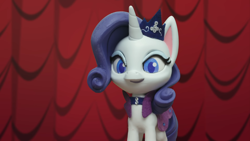 Size: 1920x1080 | Tagged: safe, imported from derpibooru, screencap, rarity, pony, fashion failure, my little pony: pony life, my little pony: stop motion short, g4.5, pony life, solo, stop motion