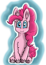 Size: 2422x3375 | Tagged: safe, artist:vinca, imported from derpibooru, pinkie pie, pony, female, looking at you, mare, sitting, solo