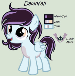 Size: 1280x1298 | Tagged: safe, artist:lominicinfinity, imported from derpibooru, oc, oc only, oc:dawnfall, pegasus, pony, colt, male, reference sheet, simple background, solo