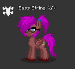 Size: 649x598 | Tagged: safe, imported from derpibooru, oc, oc only, oc:bass string, pegasus, pony, pony town, glasses, gray background, male, simple background, solo, unshorn fetlocks