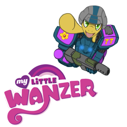 Size: 1181x1181 | Tagged: safe, artist:wanzerfan, imported from derpibooru, front mission, mech, wanzer