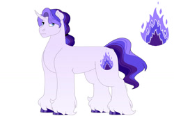 Size: 1280x854 | Tagged: safe, artist:itstechtock, imported from derpibooru, oc, oc only, pony, unicorn, magical lesbian spawn, offspring, parent:daybreaker, parent:princess celestia, parent:rarity, parents:dayrarity, parents:rarilestia, simple background, solo, white background