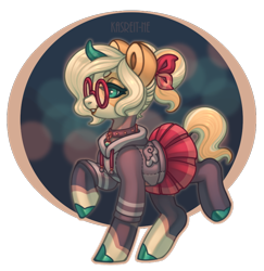 Size: 778x800 | Tagged: safe, artist:kasreit-ne, imported from derpibooru, oc, oc only, oc:weeping ghostopus, pony, unicorn, clothes, female, glasses, hoodie, simple background, skirt, solo, transparent background