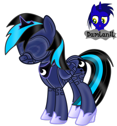 Size: 3840x4154 | Tagged: safe, artist:damlanil, imported from derpibooru, princess luna, oc, oc:nightlight aura, alicorn, pegasus, pony, bdsm, blindfold, bondage, bondage mask, boots, bound wings, catsuit, clothes, collar, corset, cosplay, costume, crown, female, gag, gimp suit, high heels, hood, hoof shoes, horn, hypnogear, jewelry, latex, latex boots, latex suit, mare, muzzle gag, necklace, regalia, rubber, rubber suit, shiny, shiny mane, shoes, show accurate, simple background, socks, solo, story, story included, thigh highs, transparent background, vector, wings