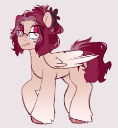 Size: 817x883 | Tagged: safe, artist:crimmharmony, imported from derpibooru, oc, oc only, oc:crimm harmony, pegasus, pony, glasses, solo