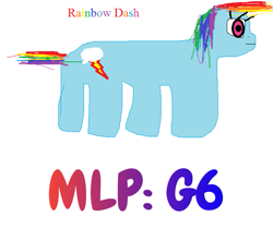 Size: 633x558 | Tagged: artist needed, source needed, safe, imported from derpibooru, rainbow dash, pegasus, pony, 1000 hours in ms paint, g6, simple background, solo, white background