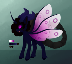 Size: 1369x1222 | Tagged: safe, artist:dreepymom, artist:the-dreepy-mom, imported from derpibooru, oc, oc only, oc:void violet, changepony, hybrid, pony, female, purple changeling, solo