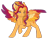 Size: 1024x801 | Tagged: safe, artist:azure-art-wave, imported from derpibooru, oc, oc only, oc:evening harvest, pegasus, pony, colored wings, female, magical lesbian spawn, mare, multicolored wings, offspring, parent:applejack, parent:rainbow dash, parents:appledash, simple background, solo, transparent background, wings