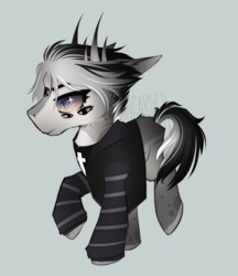Size: 1700x1972 | Tagged: safe, artist:sacarver, imported from derpibooru, oc, oc only, pony, art trade, clothes, ponysona, solo