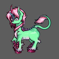 Size: 1200x1200 | Tagged: safe, artist:leastways, imported from derpibooru, oc, oc only, fluffy pony, kirin, fluffy, kirin oc, simple background, solo, transparent background