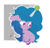 Size: 2584x2504 | Tagged: safe, artist:groomlake, imported from derpibooru, izzy moonbow, pony, unicorn, abstract background, anti-pointiness safety device, ball, bracelet, cheek fluff, chest fluff, colored, female, floppy ears, g5, g5 movie, high res, horn, horn guard, horn impalement, hornball, izzy's tennis ball, jewelry, mare, signature, simple, simple background, smiley face, smiling, solo, tennis ball, unshorn fetlocks