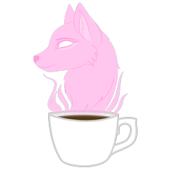 Size: 2001x2001 | Tagged: safe, artist:amgiwolf, imported from derpibooru, oc, oc only, oc:amgi, wolf, coffee, cup, cutie mark, cutie mark only, no pony, simple background, transparent background