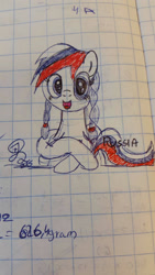 Size: 747x1328 | Tagged: safe, artist:karmakstylez, imported from derpibooru, oc, oc only, oc:marussia, pony, nation ponies, pen drawing, ponified, russia, solo, traditional art