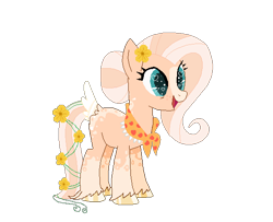 Size: 586x476 | Tagged: safe, artist:dr-candypop, artist:selenaede, artist:strawberry-spritz, imported from derpibooru, oc, oc only, earth pony, pony, base used, clothes, female, flower, flower in hair, granny smith's shawl, heart eyes, mare, offspring, open mouth, parent:big macintosh, parent:fluttershy, parents:fluttermac, simple background, solo, transparent background, unshorn fetlocks, wingding eyes