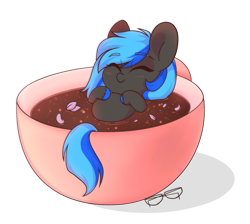 Size: 1774x1586 | Tagged: safe, artist:cloud-fly, imported from derpibooru, oc, oc only, pony, cup, cup of pony, micro, pony in a cup, simple background, solo, teacup, transparent background