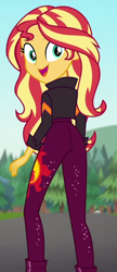 Size: 466x1080 | Tagged: safe, imported from derpibooru, screencap, sunset shimmer, equestria girls, equestria girls series, sunset's backstage pass!, spoiler:eqg series (season 2), ass, bunset shimmer, butt, cropped, female, solo