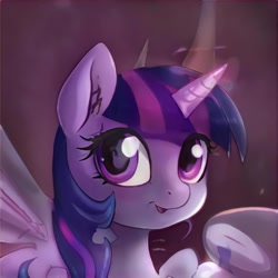 Size: 1024x1024 | Tagged: safe, artist:thisponydoesnotexist, imported from derpibooru, pony, ai content, ai generated, bust, generator:thisponydoesnotexist, neural network, not twilight sparkle, portrait, solo