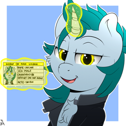 Size: 2000x2000 | Tagged: safe, artist:h3nger, imported from derpibooru, oc, oc only, oc:arcane, pony, unicorn, horny on main, male, solo, stallion