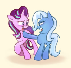Size: 1017x967 | Tagged: safe, artist:lummh, imported from derpibooru, starlight glimmer, trixie, pony, unicorn, duo, duo female, female, looking at each other, mare