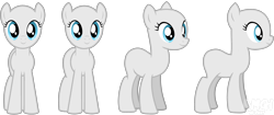 Size: 3320x1391 | Tagged: safe, artist:amgiwolf, imported from derpibooru, oc, oc only, earth pony, pony, bald, base, earth pony oc, eyelashes, female, front view, mare, simple background, smiling, transparent background
