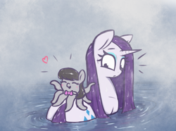 Size: 2155x1600 | Tagged: safe, alternate version, artist:t72b, imported from derpibooru, octavia melody, rarity, monster pony, octopony, octopus, original species, pony, unicorn, bath, bathing, bowtie, butt, cute, duo, eyes closed, female, fog, mare, octaviapus, rear view, rearity, relaxing, sexy, silly, solo, species swap, steam, stupid sexy rarity, surprised, wat, water, wet, wet mane, wet mane rarity