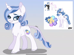 Size: 2225x1668 | Tagged: safe, artist:caramelbolt24, imported from derpibooru, fancypants, fleur-de-lis, oc, classical unicorn, pony, unicorn, bedroom eyes, cloven hooves, ear fluff, female, gradient background, horn, leonine tail, male, mare, offspring, parent:fancypants, parent:fleur-de-lis, parents:fancyfleur, signature, stallion, unicorn oc, unshorn fetlocks