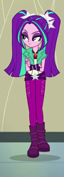 Size: 532x1480 | Tagged: safe, imported from derpibooru, screencap, aria blaze, equestria girls, rainbow rocks, crossed arms, ponytails, villains of equestria, walking