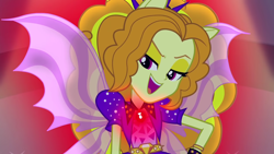 Size: 1920x1080 | Tagged: safe, imported from derpibooru, screencap, adagio dazzle, anthro, equestria girls, rainbow rocks, cropped, evil, glowing pendant, solo