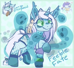 Size: 2268x2094 | Tagged: safe, artist:drawtheuniverse, imported from derpibooru, oc, oc only, oc:feeble fate, ghost, ghost pony, pony, undead, unicorn, chest fluff, female, fishnets, mare