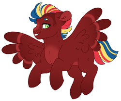 Size: 1280x1074 | Tagged: safe, artist:hauntedphantom, imported from derpibooru, oc, oc only, pegasus, pony, magical gay spawn, offspring, parent:big macintosh, parent:soarin', parents:soarmac, simple background, spread wings, transparent background, wings