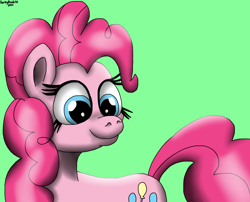 Size: 2048x1654 | Tagged: safe, artist:darkyboode32, derpibooru exclusive, imported from derpibooru, pinkie pie, earth pony, pony, cute, diapinkes, female, happy, mare, simple background, smiling, solo