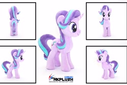 Size: 4096x2731 | Tagged: safe, artist:nekokevin, imported from derpibooru, starlight glimmer, pony, unicorn, series:nekokevin's glimmy, behind, commission, female, irl, looking at you, mare, photo, plushie, side view, solo, watermark