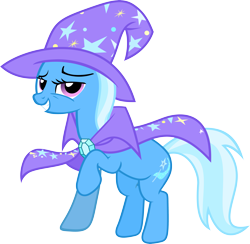 Size: 4741x4620 | Tagged: safe, artist:vector-brony, imported from derpibooru, trixie, pony, unicorn, cape, clothes, female, hat, mare, raised hoof, simple background, solo, transparent background, trixie's cape, trixie's hat