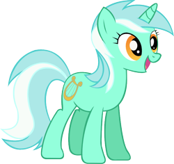 Size: 722x681 | Tagged: safe, artist:vector-brony, imported from derpibooru, lyra heartstrings, pony, unicorn, female, mare, open mouth, simple background, solo, transparent background, vector