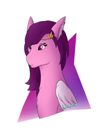 Size: 1552x1936 | Tagged: safe, artist:autumnsfur, artist:slythefolf, imported from derpibooru, pipp petals, pegasus, pony, abstract background, bust, chest fluff, ear fluff, female, g5, mare, pipp, portrait, signature, solo