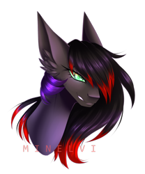 Size: 1464x1758 | Tagged: safe, artist:minelvi, imported from derpibooru, oc, oc only, earth pony, pony, bust, ear fluff, earth pony oc, signature, simple background, solo, transparent background