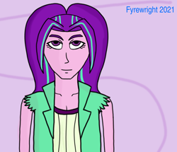 Size: 1146x984 | Tagged: safe, artist:fyrewright, imported from derpibooru, aria blaze, equestria girls, bust, portrait