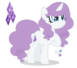 Size: 2500x2200 | Tagged: safe, artist:magicuniclaws, imported from derpibooru, oc, oc only, pony, unicorn, female, mare, offspring, parent:double diamond, parent:rarity, parents:diamond duo, simple background, solo, transparent background