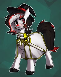 Size: 1611x2048 | Tagged: safe, artist:chibadeer, imported from derpibooru, oc, oc only, pony, unicorn, solo