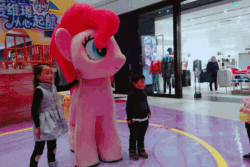 Size: 640x427 | Tagged: safe, imported from derpibooru, pinkie pie, human, animated, china, gif, irl, irl human, photo
