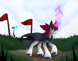 Size: 1363x1067 | Tagged: safe, artist:dreepymom, artist:the-dreepy-mom, imported from derpibooru, oc, oc only, oc:arctic spark, pony, unicorn, magic, male, solo, stallion