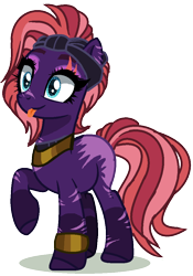 Size: 724x1032 | Tagged: safe, artist:princess-kitsune-tsu, artist:venomous-cookietwt, imported from derpibooru, oc, oc only, earth pony, pony, base used, female, magical lesbian spawn, mare, offspring, parent:meadowbrook, parent:tempest shadow, simple background, solo, tongue out, transparent background