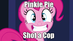 Size: 1920x1080 | Tagged: safe, imported from derpibooru, screencap, pinkie pie, earth pony, pony, caption, image macro, looking at you, smiling, smiling at you, solo, text