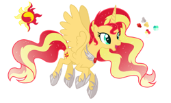 Size: 1280x768 | Tagged: safe, artist:magicuniclaws, imported from derpibooru, sunset shimmer, alicorn, pony, alicornified, race swap, shimmercorn, simple background, solo, transparent background